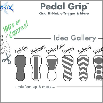 Maxonix® Pedal Grip™ Universal Drum Pedal Customization Kit